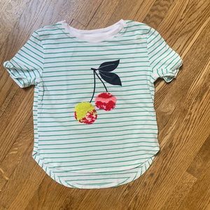 Gap kids x-small girls t-shirt w/ flip sequin cherries. Great condition, so cute